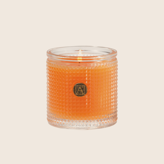 Aromatique Valencia Orange Textured Glass Candle