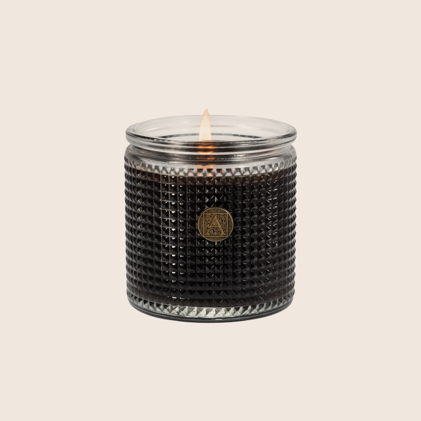 Aromatique The Smell of Espresso Textured Glass Candle