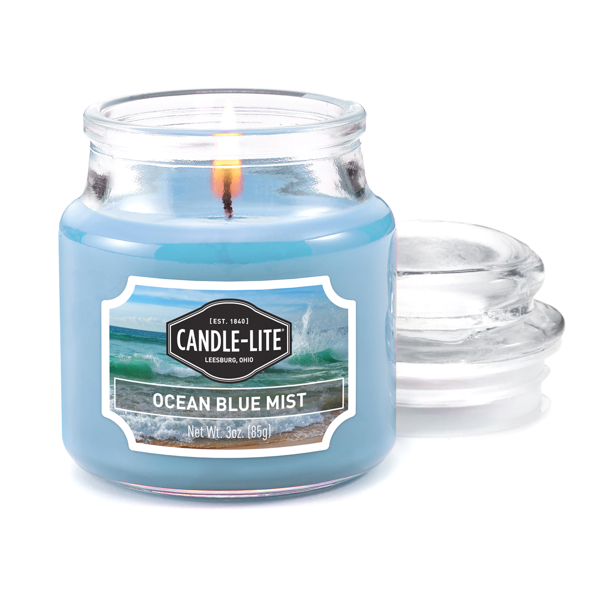 Candle-lite Ocean Blue Mist Jar Candle - ScentGiant