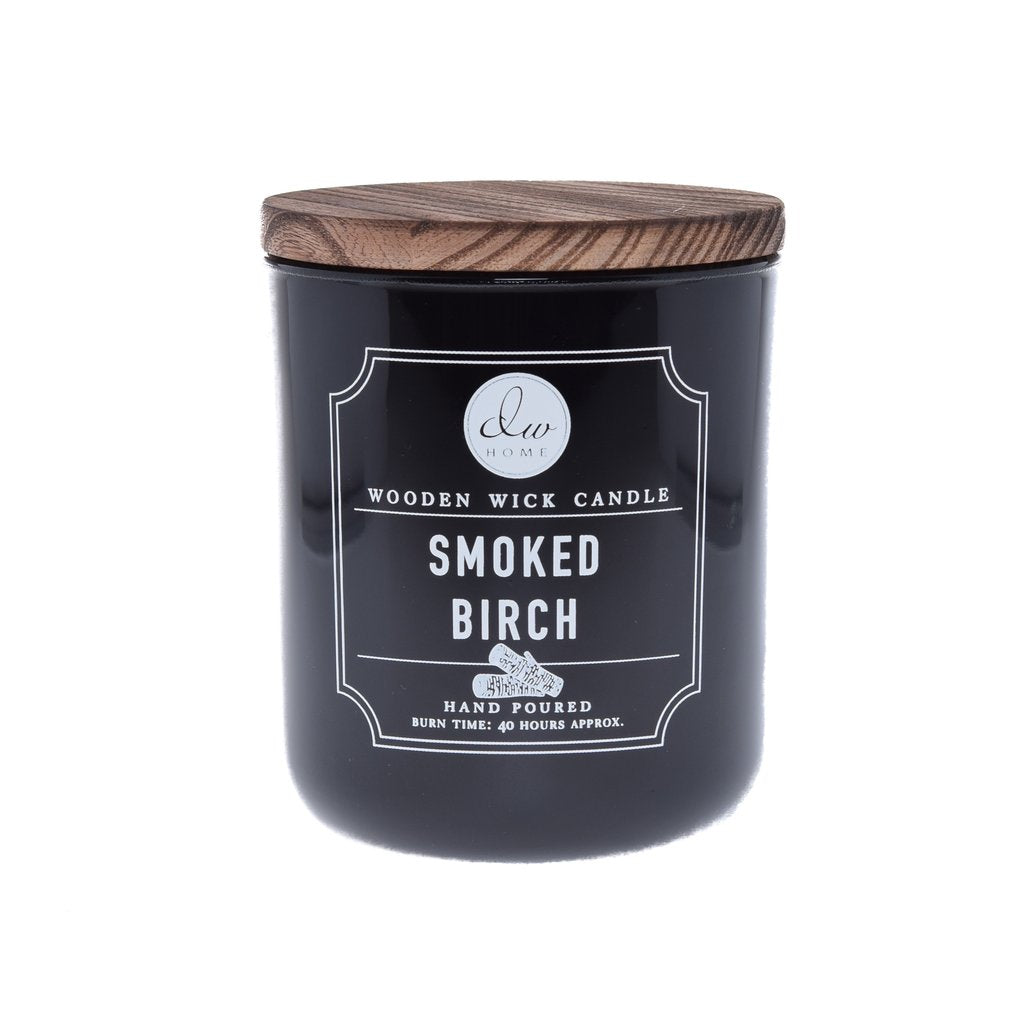 DW Home Smoked Birch Wooden Wick Scented Candle - ScentGiant