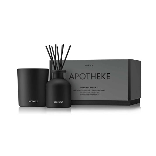 Apotheke Charcoal Candle/Diffuser Mini Duo Set