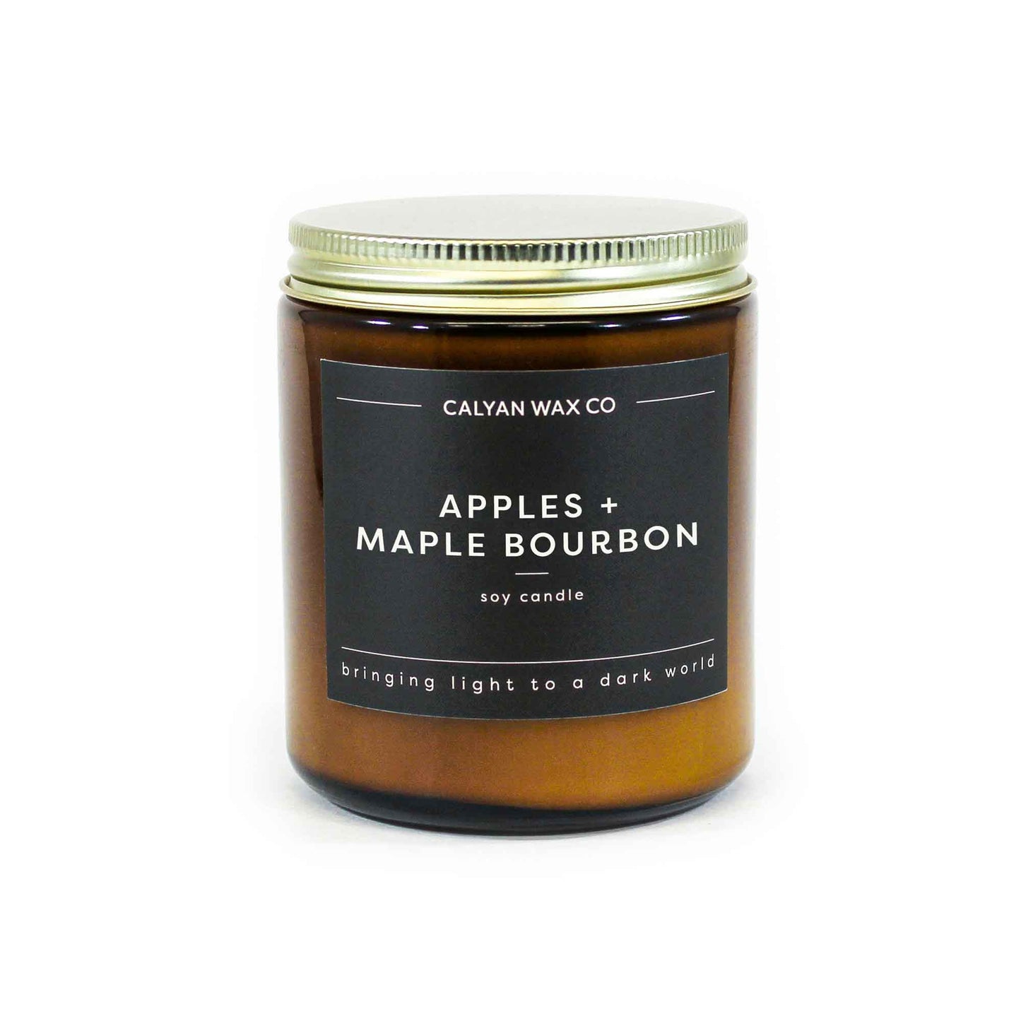 Calyan Wax Apples + Maple Bourbon Amber Jar - ScentGiant