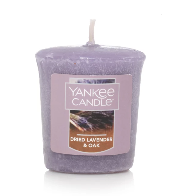 Dried Lavender Oak Sampler Votive Candle