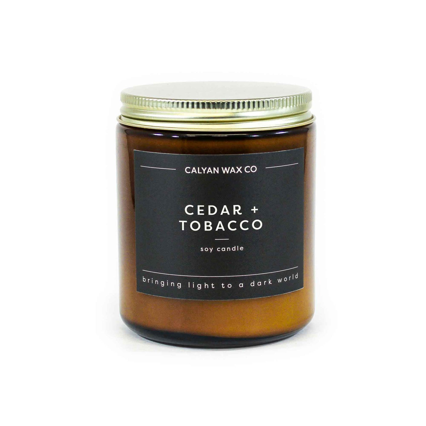 Calyan Wax Cedar + Tobacco Amber Jar - ScentGiant